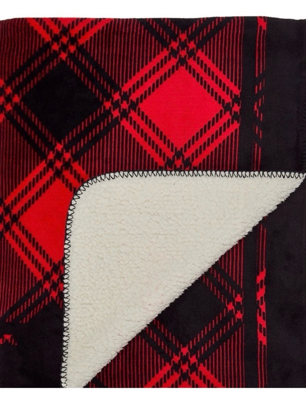 NEW Victoria's Secret Throw Blanket Red and Black Plaid